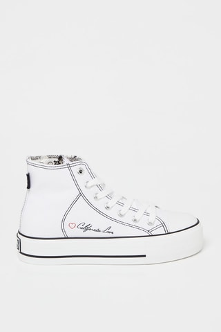 Tennis plateformes montantes Dream Love - Blanc