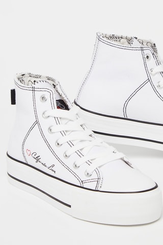 Tennis plateformes montantes Dream Love - Blanc