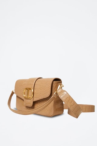 Sac porté épaule en cuir - Marron clair 