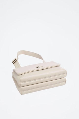 Sac porté épaule en cuir - Blanc
