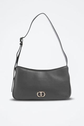 Sac porté épaule en cuir - Anthracite