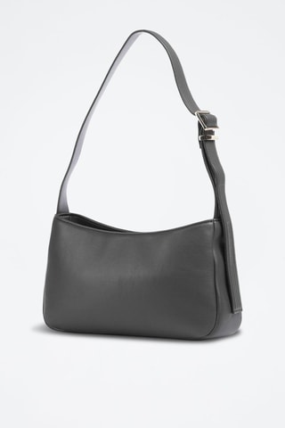 Sac porté épaule en cuir - Anthracite