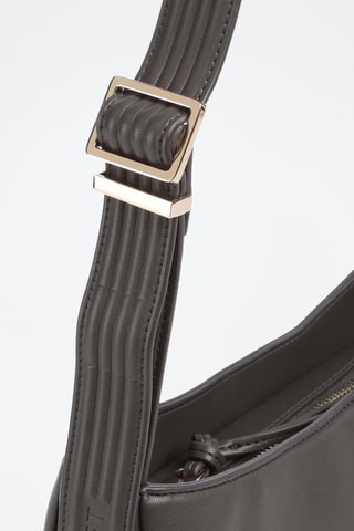 Sac porté épaule en cuir - Anthracite