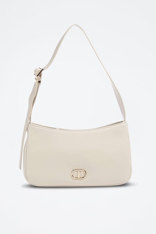Sac porté épaule en cuir - Blanc