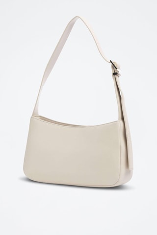 Sac porté épaule en cuir - Blanc