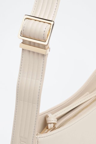 Sac porté épaule en cuir - Blanc