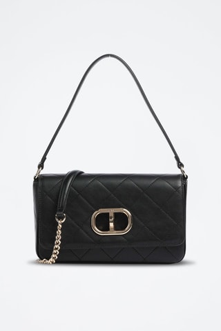 Sac porté épaule en cuir - Noir