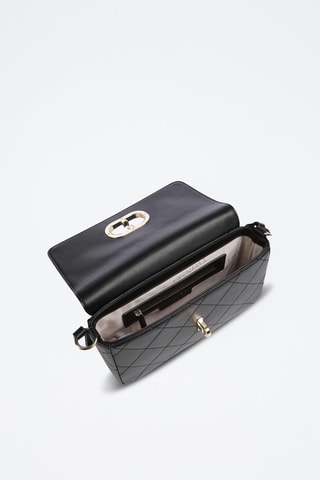 Sac porté épaule en cuir - Noir