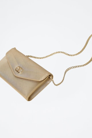 Pochette en cuir - Doré 