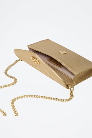 Pochette en cuir - Doré 