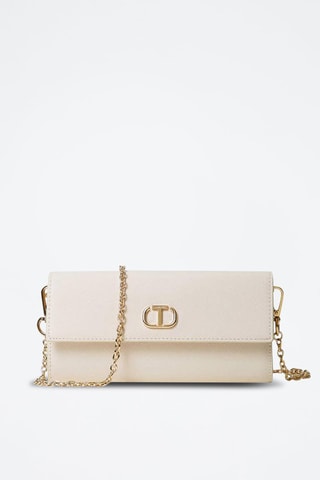 Pochette en cuir - Ecru