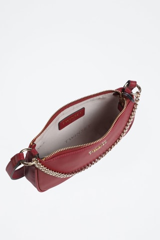 Sac porté épaule en cuir - Rouge