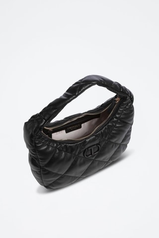 Sac porté épaule en cuir - Noir