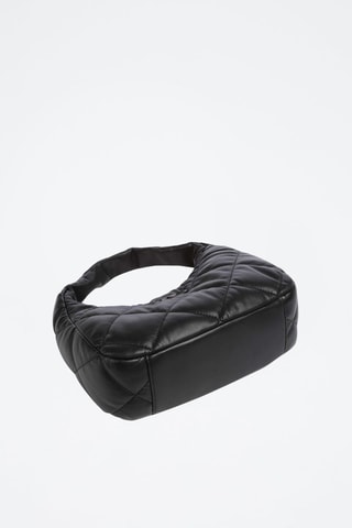 Sac porté épaule en cuir - Noir