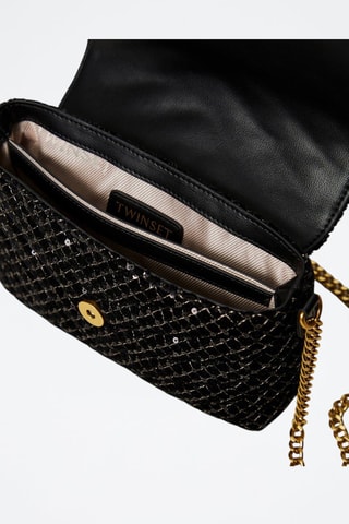 Leren Schoudertas - Rood Zwart