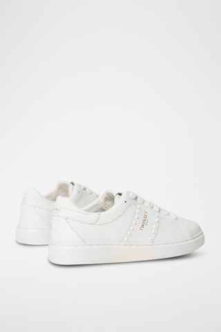 Baskets en cuir de vachette - Blanc