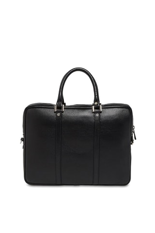 Porta-documentos de couro Leo - Preto