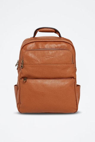 Leren Rugtas Giou - Bruin