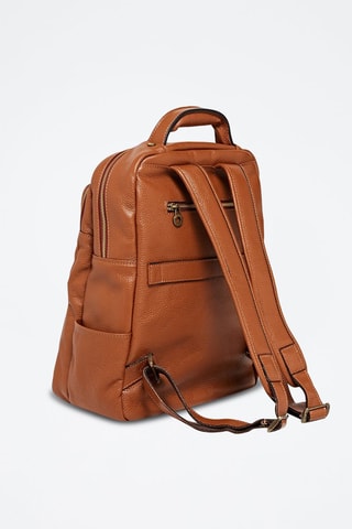 Leren Rugtas Giou - Bruin