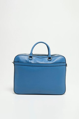 Leren Aktetas Antonio - Blauw