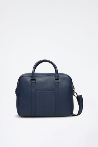 Leren Aktetas Niccolo - Marineblauw