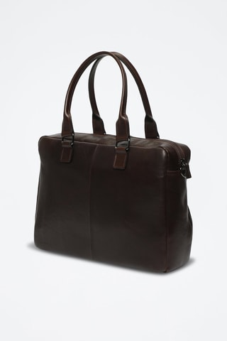 Porta-documentos em couro Donatello - Castanho