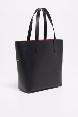 Mala shopper em couro Bold - Preto
