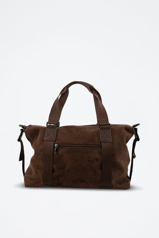 Mala shopper em couro - Castanho - Castanho