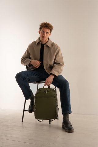 Mochila de couro Aldo - Verde