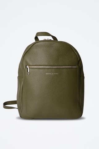 Mochila de couro Mini Jonas - Verde