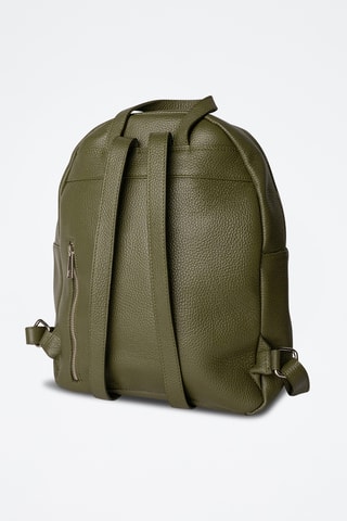 Mochila de couro Mini Jonas - Verde