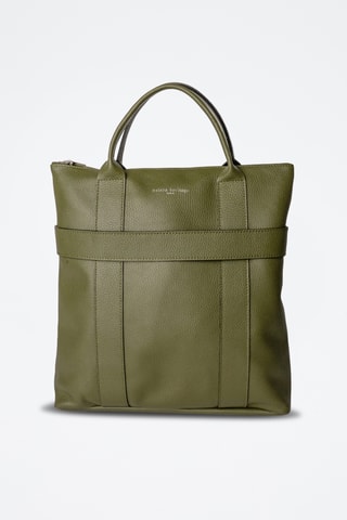 Mochila em couro Noel Fd  - Verde