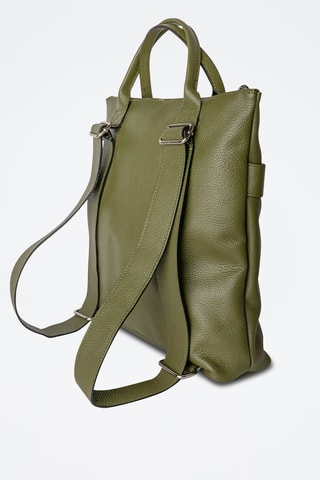 Mochila em couro Noel Fd  - Verde