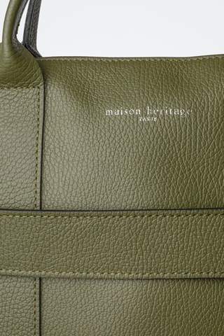 Mochila em couro Noel Fd  - Verde