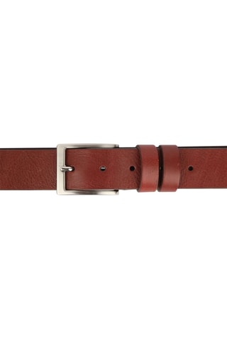 Cinto em couro Giulio Castanho - 120 cm - Castanho