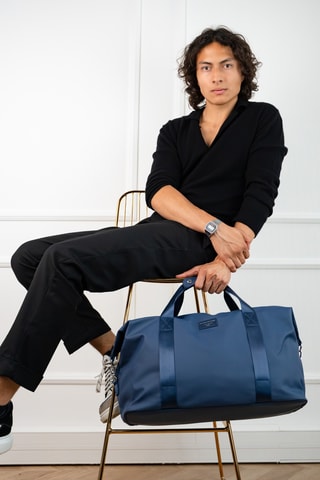 Saco de viagem Qian - 48 cm - Azul-marinho