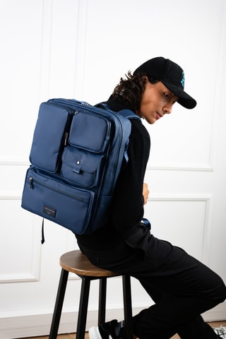 Mochila Shen - Azul-marinho