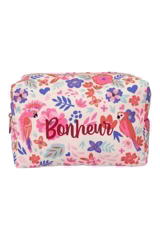 Trousse de toilette - Blanc et rose