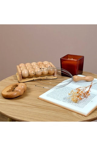 Coffret de massage en bois de schima - 3 pièces