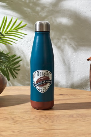 Bouteille isotherme en acier inoxydable Rugby - 6.5 x 6.5 x 25.5 cm