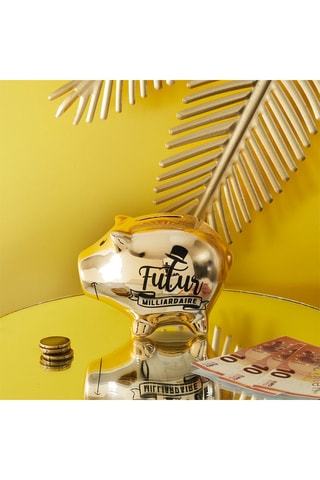 Tirelire en céramique - 11,8 x 8,5 x 8,5