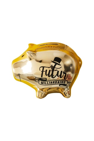 Tirelire en céramique - 11,8 x 8,5 x 8,5