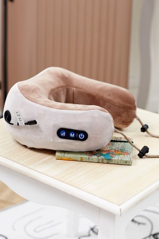 Tour de cou Shiatsu - Marron et beige