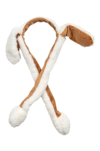 2 serres-têtes à oreilles - Marron et blanc