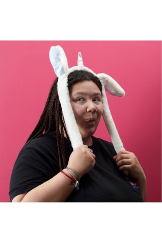 2 serres-têtes à oreilles - Marron et blanc