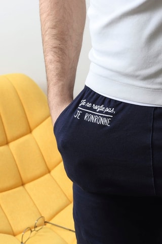 Short de pyjama - Bleu foncé