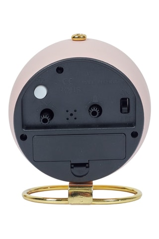 Réveil boule Mily - Rose - 9 x 10,4 x 7,5 cm