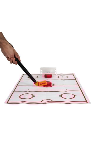 Jeu de toilettes hockey - 43 x 5,5 x 15,5 cm - Rouge