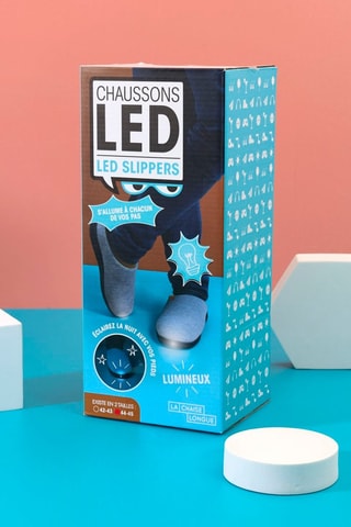 Pantoufles LED - Gris