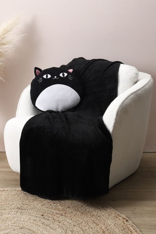 Coussin 3-en-1 - Noir - 35 cm